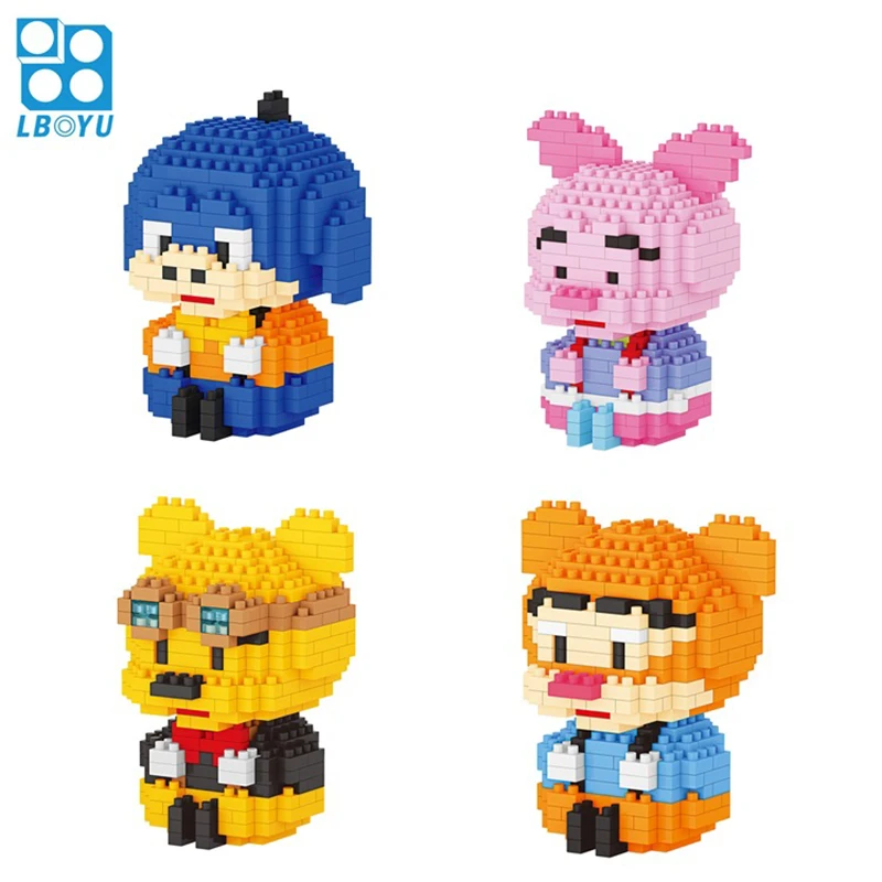 

Winnie The Pooh Micro Building Block Assembled Disney Friend Piglet Tigger Eeyore Mini Bricks Figure Toys For Kid Gift