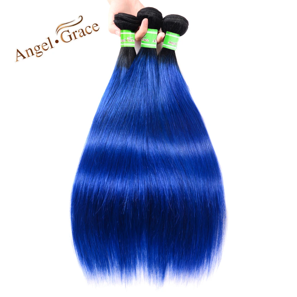 Angel Grace Hair Brazilian Straight Ombre 100% Human Hair 1B/Blue Bundles 1/3/4 Bundles 100g/pc Remy Hair Extensions
Angel Grace Hair Brazilian Straight Ombre 100% Human Hair 1B/Blue Bundles 1/3/4 Bundles 100g/pc Remy Hair Extensions