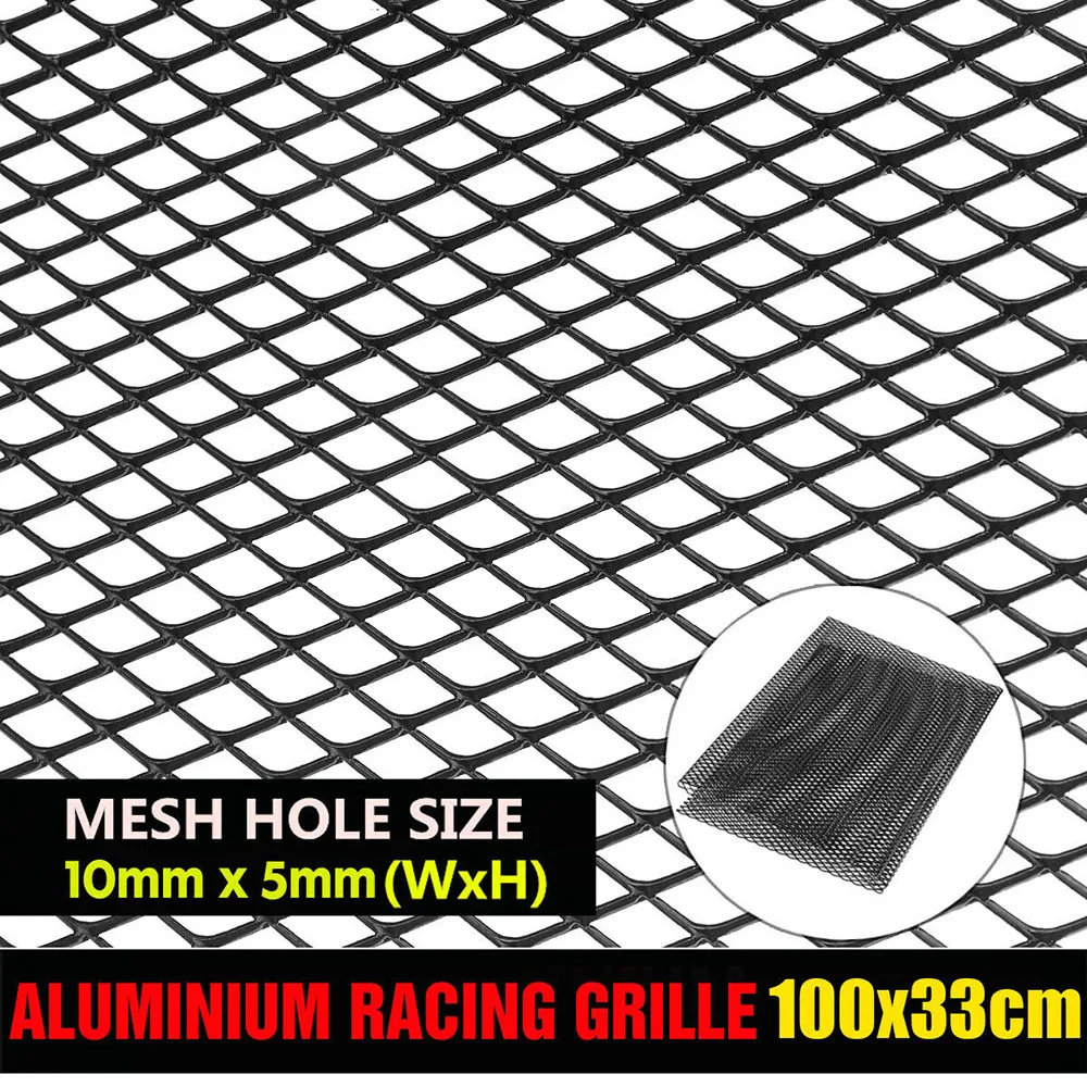 Car Racing Race Mesh Grill Grille Bumper Vent 100x33cm 0.6mm Universal Black Racing Grille Nets Accessories
Car Racing Race Mesh Grill Grille Bumper Vent 100x33cm 0.6mm Universal Black Racing Grille Nets Accessories