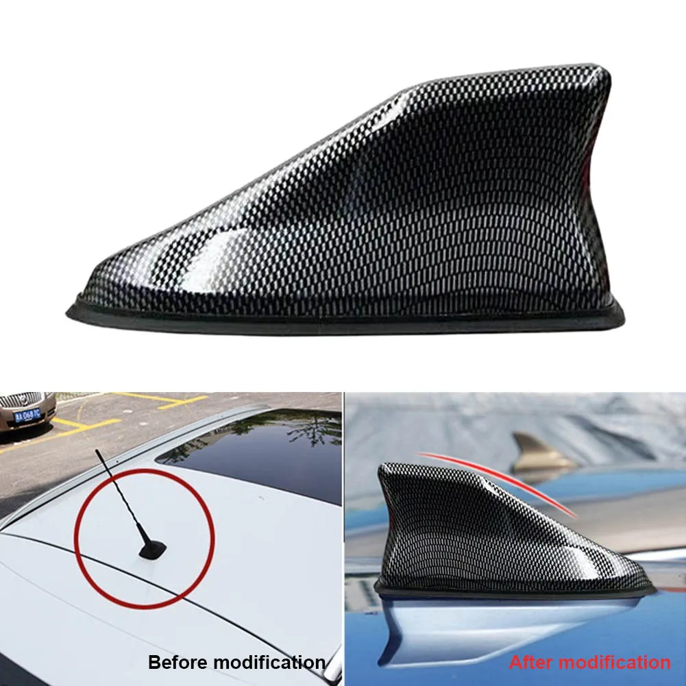 Universal Shark Fin Antenna Radio AM/FM Carbon ABS Fiber Shark Fin Roof Antenna Cable Waterproof with Adhesive Car Styling
Universal Shark Fin Antenna Radio AM/FM Carbon ABS Fiber Shark Fin Roof Antenna Cable Waterproof with Adhesive Car Styling