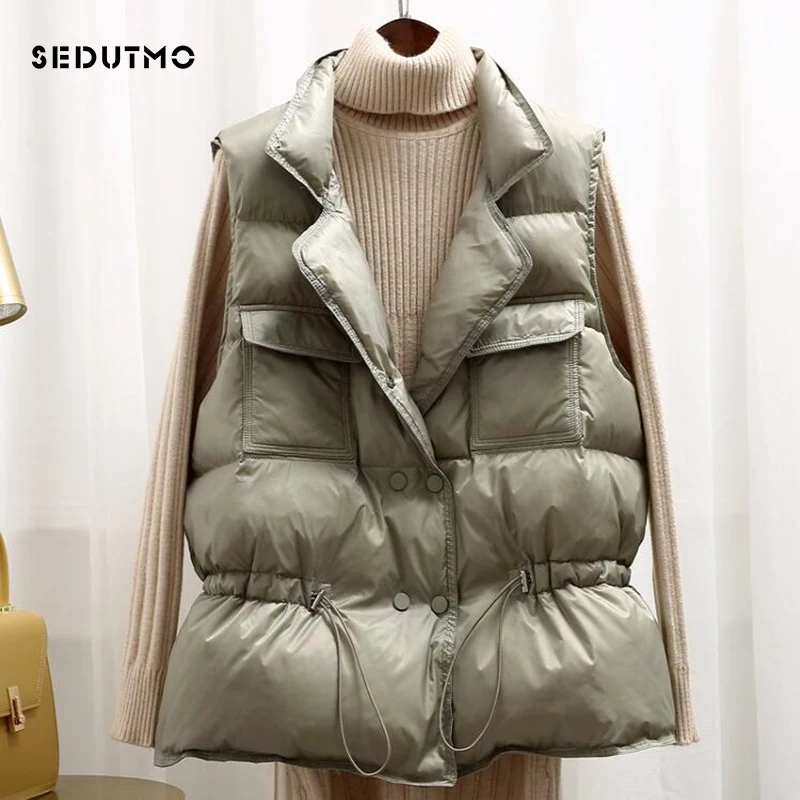 SEDUTMO Winter Duck Down Women Vest Short Jackets Tunic Waistcoat Spring Casual Puffer Jacket Slim Parkas ED1050
SEDUTMO Winter Duck Down Women Vest Short Jackets Tunic Waistcoat Spring Casual Puffer Jacket Slim Parkas ED1050
