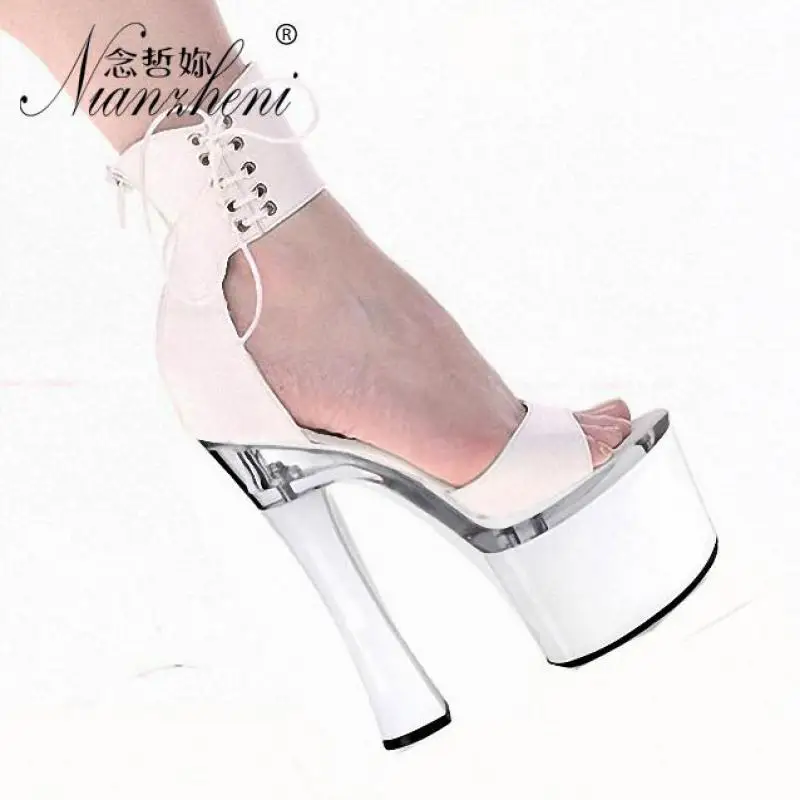 7 Inches 2021 NewWomen Sexy High Heels Platform Coarse heel Ankle strap Queen Party Nightclub Stage Show Models Pole Dance
7 Inches 2021 NewWomen Sexy High Heels Platform Coarse heel Ankle strap Queen Party Nightclub Stage Show Models Pole Dance