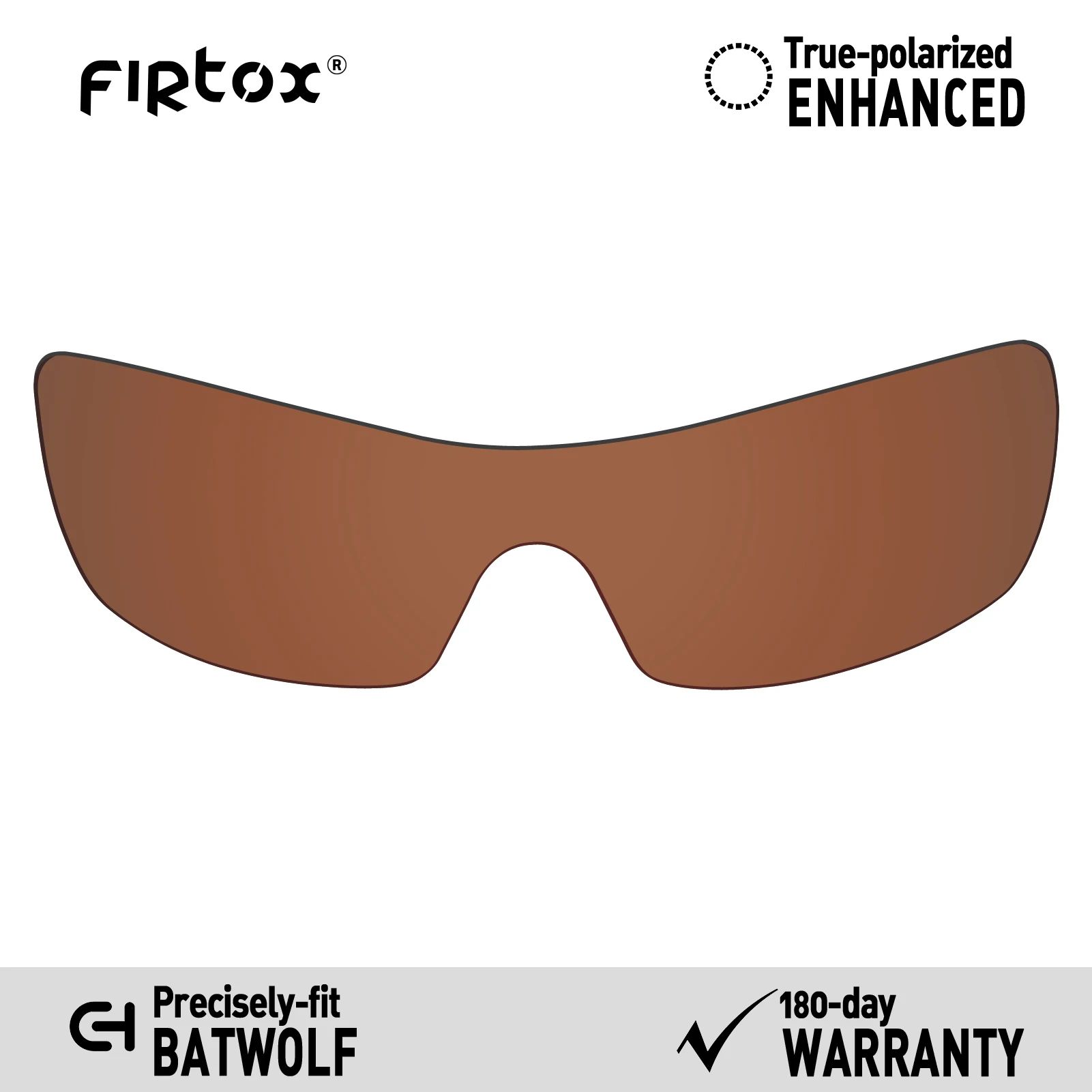 Firtox True UV400 Polarized Lenses Replacement for-Oakley Batwolf OO9101 Sunglasses (Compatiable Lens Only) - Brown
Firtox True UV400 Polarized Lenses Replacement for-Oakley Batwolf OO9101 Sunglasses (Compatiable Lens Only) - Brown