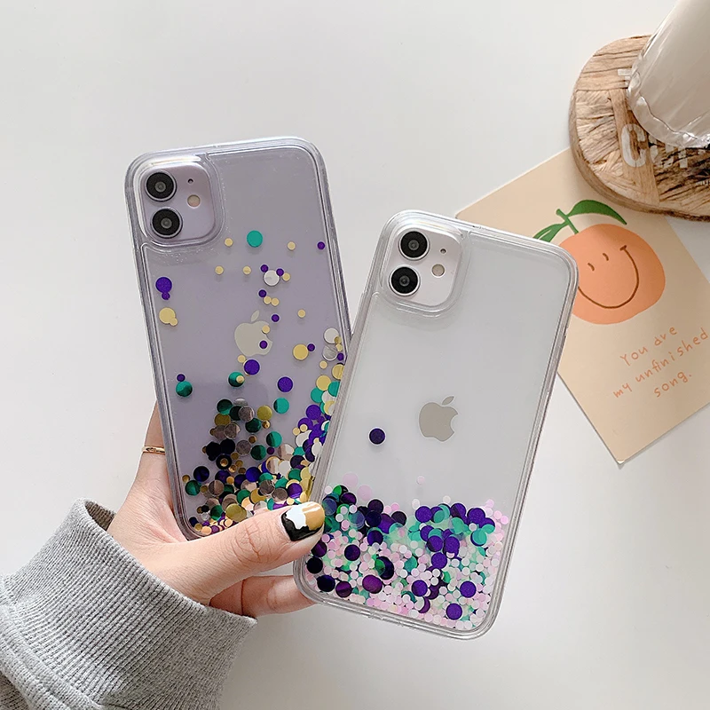 Easterm Geometric Liquid Glitter Quicksand Circle Bead Hard Plastic PC 11Pro Phone Case For iPhone 12 Mini Max 7 8 Plus X XR XS
Easterm Geometric Liquid Glitter Quicksand Circle Bead Hard Plastic PC 11Pro Phone Case For iPhone 12 Mini Max 7 8 Plus X XR XS