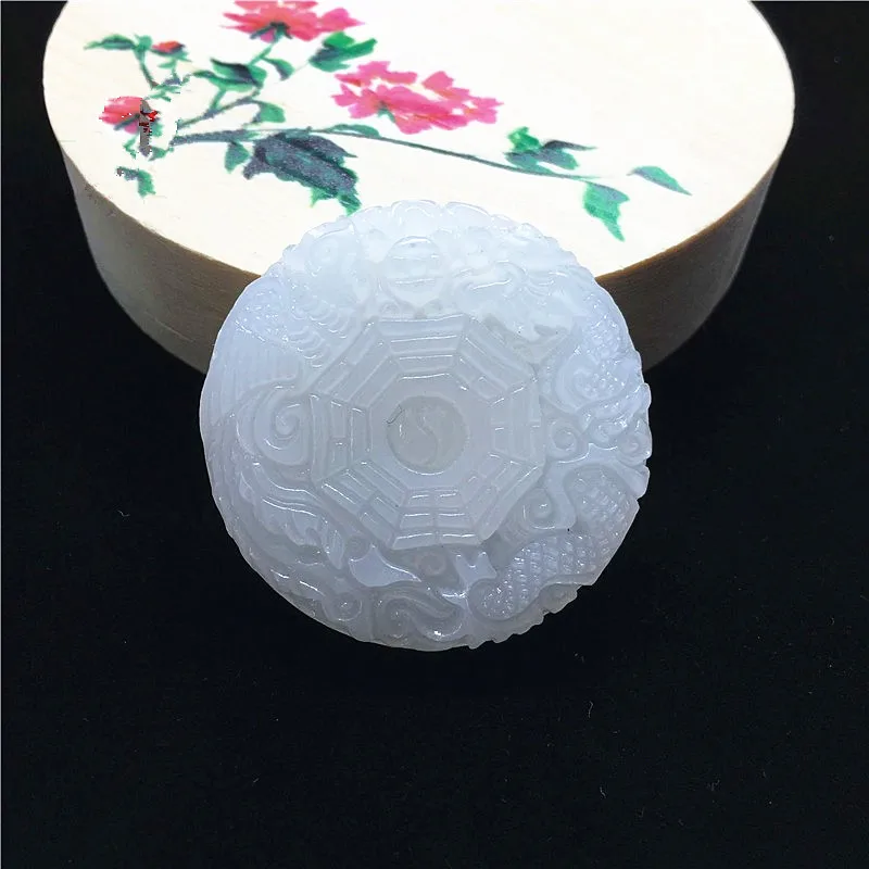 Natural White Jade Dragon Phoenix Gossip Pendant Necklace Chinese Hand-Carved Fashion Charm Jewelry Amulet for Men Women Gifts
Natural White Jade Dragon Phoenix Gossip Pendant Necklace Chinese Hand-Carved Fashion Charm Jewelry Amulet for Men Women Gifts