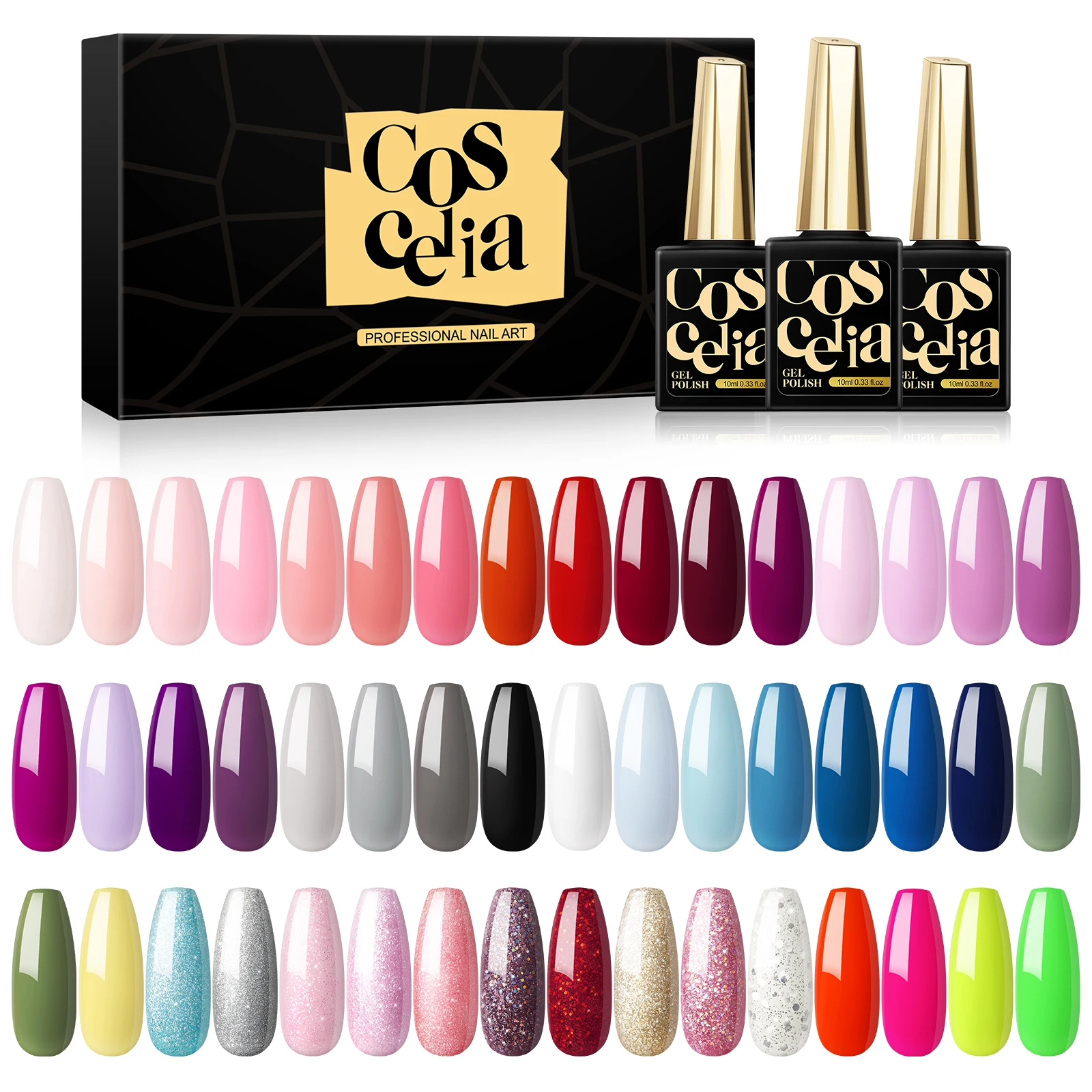 COSCELIA 20/24pcs Gel Polish Set Semi Permanent Soak Off UV LED Nails Gels Kit For Manicure Nail Lacquer Varnish Nail Art
COSCELIA 20/24pcs Gel Polish Set Semi Permanent Soak Off UV LED Nails Gels Kit For Manicure Nail Lacquer Varnish Nail Art