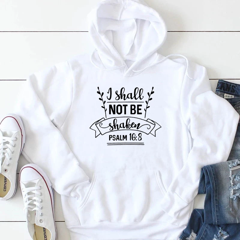 I shall not be shaken Christian hoodies Hipster Christian Bible baptism personality religion church hoodie quote slogan tops
I shall not be shaken Christian hoodies Hipster Christian Bible baptism personality religion church hoodie quote slogan tops