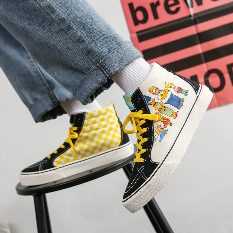 2021 Fashion High top Sneakers Canvas Men Couple Cartoon Print Man Anime Canvas Shoes Casual Flat Men Espadrilles zapatos hombre
2021 Fashion High top Sneakers Canvas Men Couple Cartoon Print Man Anime Canvas Shoes Casual Flat Men Espadrilles zapatos hombre