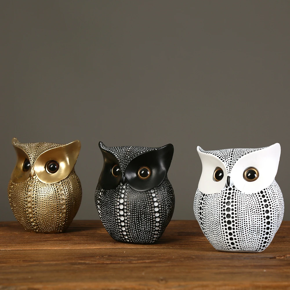 Vintage Golden Owl Figurines for Interior Resin Animal Statue For Home Decor Owl Miniatures Cabinet Decoration Figures Ornament
Vintage Golden Owl Figurines for Interior Resin Animal Statue For Home Decor Owl Miniatures Cabinet Decoration Figures Ornament