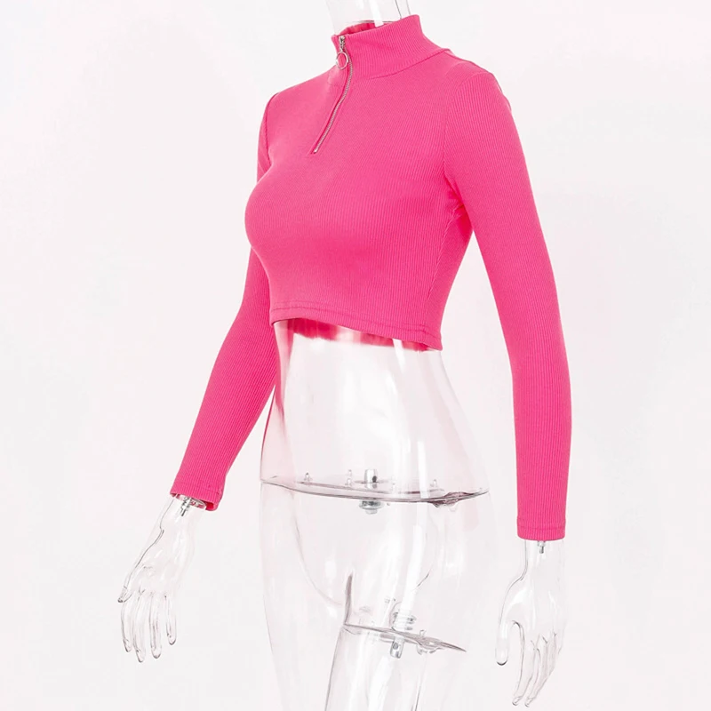 Fashion Long Sleeve Zipper Sexy Crop Sweatshirt Autumn Winter Women Neon Bodycon Pullovers Streetwear Club Party Outfit
Fashion Long Sleeve Zipper Sexy Crop Sweatshirt Autumn Winter Women Neon Bodycon Pullovers Streetwear Club Party Outfit
