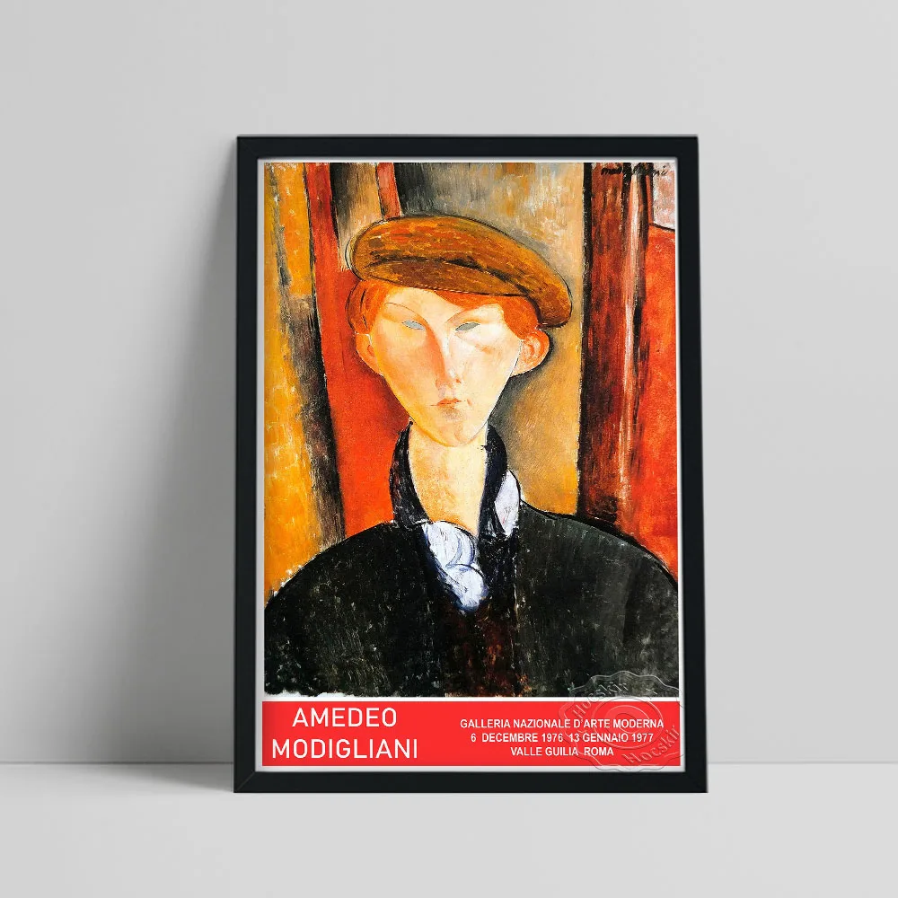 1976 Amedeo Modigliani Vintage Exhibition Poster, Modigliani Young Man With Cap Canvas Painting, Expressionism Home Wall Decor
1976 Amedeo Modigliani Vintage Exhibition Poster, Modigliani Young Man With Cap Canvas Painting, Expressionism Home Wall Decor