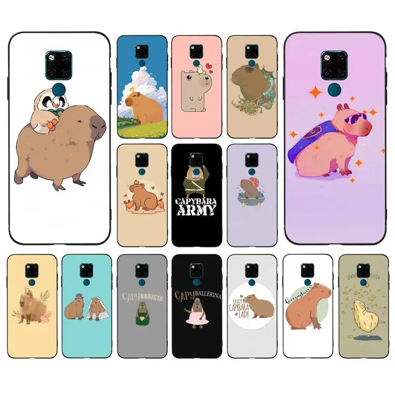 

MaiYaCa Capybara Cute Animal Cartoon Phone Case for Huawei Mate 20 10 9 40 30 lite pro X Nova 2 3i 7se
