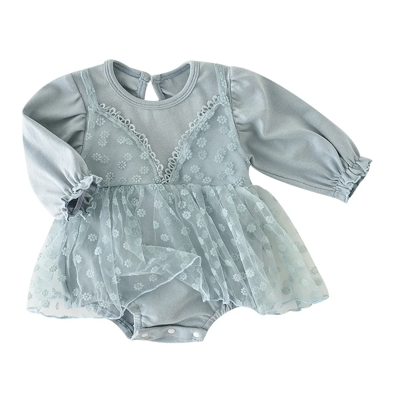 WLG Baby Girl Clothes Sprign Fall Mesh Floral Pattern Blue Pink Long Sleeve Rompers Toddler Girl Casual Romper
WLG Baby Girl Clothes Sprign Fall Mesh Floral Pattern Blue Pink Long Sleeve Rompers Toddler Girl Casual Romper