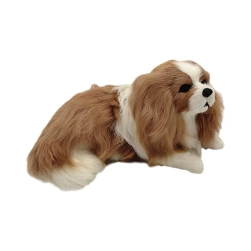 Реалистичная собака-Чарли имитация собаки плюшевая собака реальная жизнь щенок