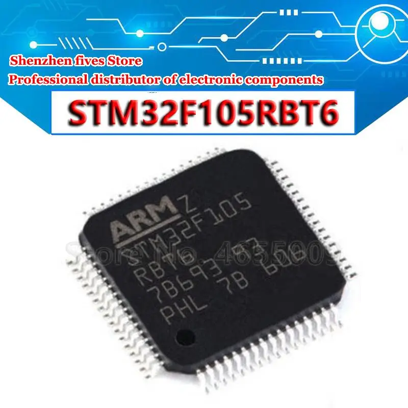 1PCS STM32F105RBT6 STM32F105 Microcontroller FLASH Single chip Microcomputer IC chip LQFP64 QFP 32F105RBT6
1PCS STM32F105RBT6 STM32F105 Microcontroller FLASH Single chip Microcomputer IC chip LQFP64 QFP 32F105RBT6