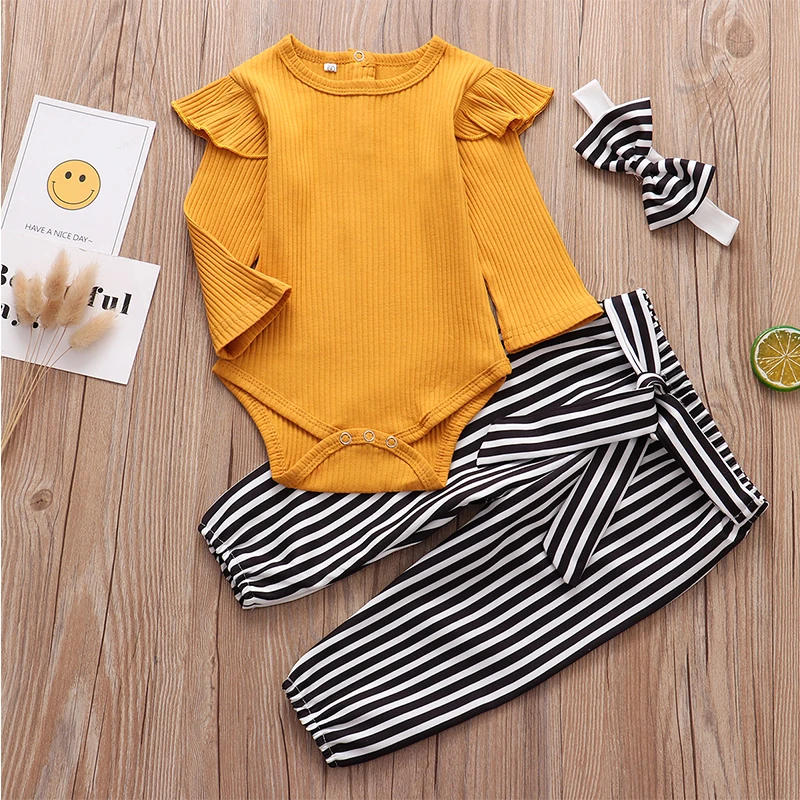 Baby Girl Autumn Suit Toddler Child Clothing Long Sleeve Tops T-shirt Jumpsuit+Pants+Headband Newborn Clothes Kids Outfits Set
Baby Girl Autumn Suit Toddler Child Clothing Long Sleeve Tops T-shirt Jumpsuit+Pants+Headband Newborn Clothes Kids Outfits Set
