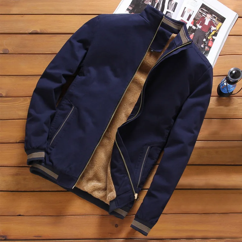 MoneRffi Fleece Thick Warm Jacket Mens 2021 Autumn Winter Mens Warm Bomber Jackets Casual Coats Tops Male Outerwear 4XL Overcoat
MoneRffi Fleece Thick Warm Jacket Mens 2021 Autumn Winter Mens Warm Bomber Jackets Casual Coats Tops Male Outerwear 4XL Overcoat