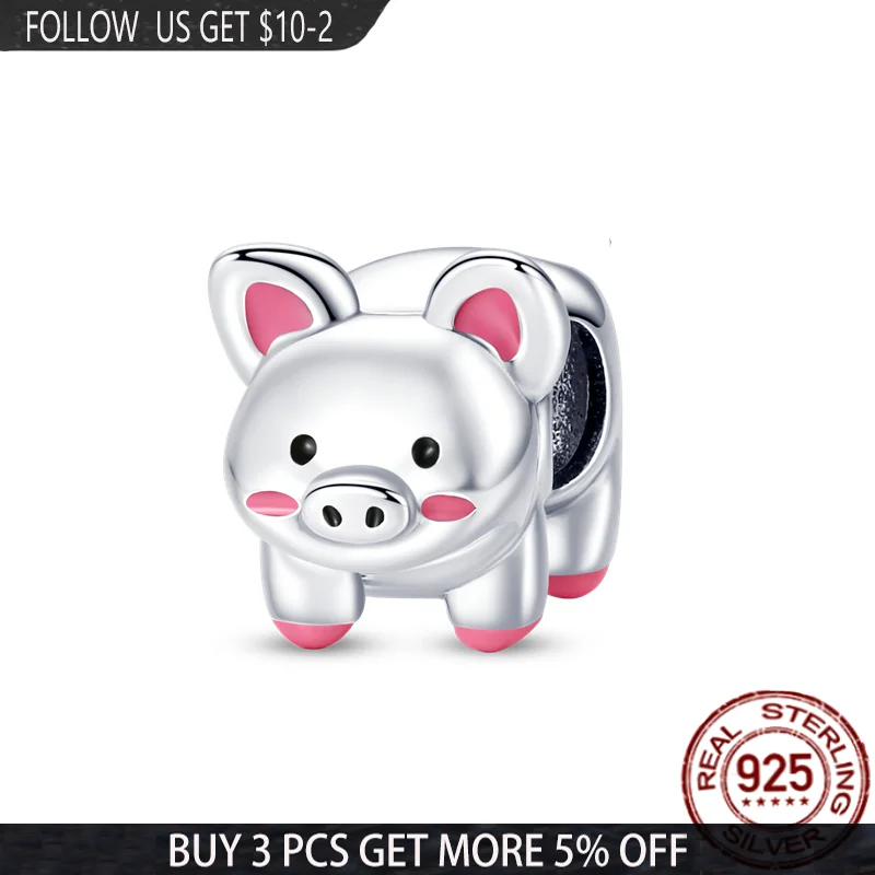 2021 NEW 925 Sterling Silver Shy Pet Pig Beads Charms Fit Original 3mm Bracelet&Bangle Making DIY Women Jewelry Gift
2021 NEW 925 Sterling Silver Shy Pet Pig Beads Charms Fit Original 3mm Bracelet&Bangle Making DIY Women Jewelry Gift