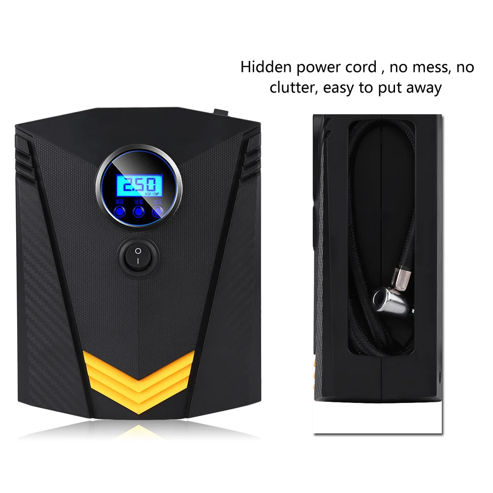Portable Car Air Compressor DC 12V Digital Tire Inflator Air Pump Auto Air Pump for Car Motorcycle LED Light Tire Pump
Portable Car Air Compressor DC 12V Digital Tire Inflator Air Pump Auto Air Pump for Car Motorcycle LED Light Tire Pump
