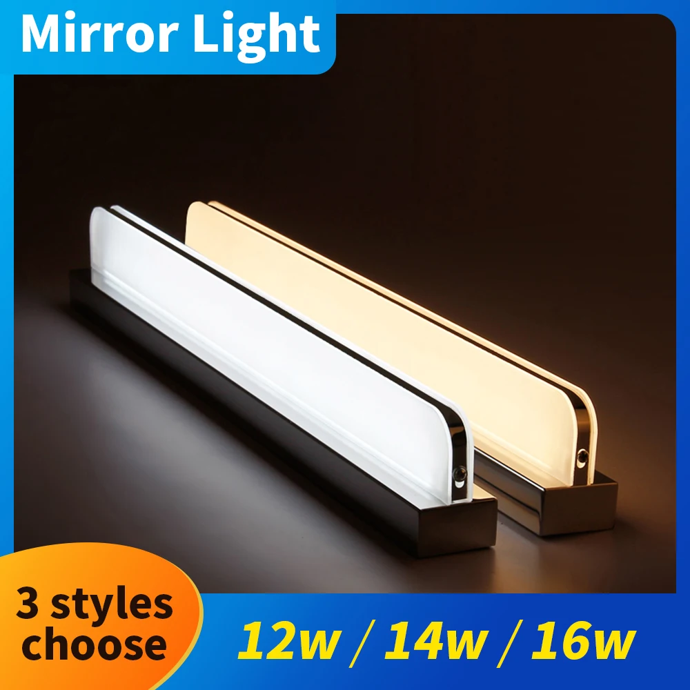 Светильник на зеркало для макияжа, 12/14/16 Вт, современный светодиодный светильник для зеркала 
Светильник на зеркало для макияжа, 12/14/16 Вт, современный светодиодный светильник для зеркала