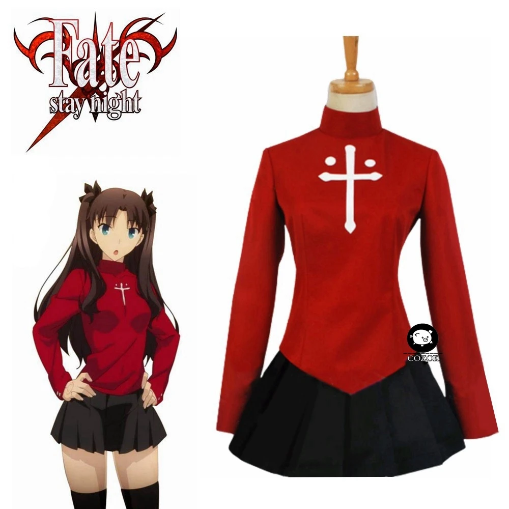 Fate Stay Night Rin Tohsaka Uniform Red Suit Top + Skirt Dress Cos Anime Halloween Cosplay Costume
Fate Stay Night Rin Tohsaka Uniform Red Suit Top + Skirt Dress Cos Anime Halloween Cosplay Costume