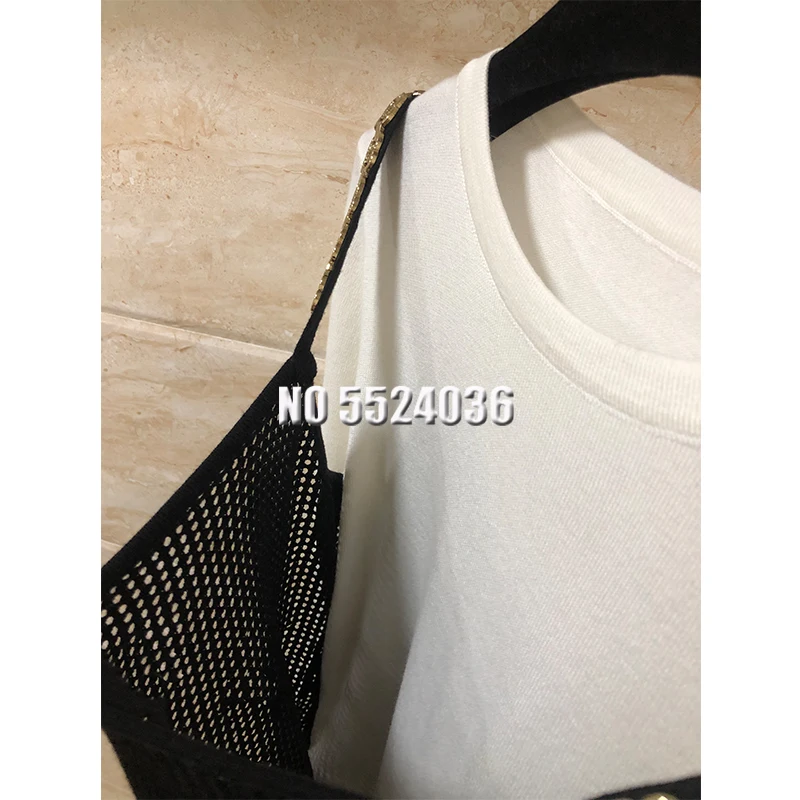 Runway 2 Pcs Gold Spaghetti Strap Mini Mesh With Long Sleeve Soild Top Autumn See-Through Embroidery Lady Dress Set
Runway 2 Pcs Gold Spaghetti Strap Mini Mesh With Long Sleeve Soild Top Autumn See-Through Embroidery Lady Dress Set