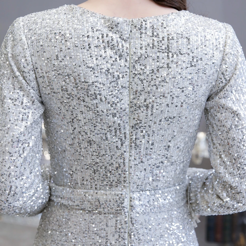 Long Silver Evening Dress 2020 Sequin Full Sleeves V Neck Mermaid Fit Belt Floor Length Prom Party Gown Frocks Walk Beside You
Long Silver Evening Dress 2020 Sequin Full Sleeves V Neck Mermaid Fit Belt Floor Length Prom Party Gown Frocks Walk Beside You