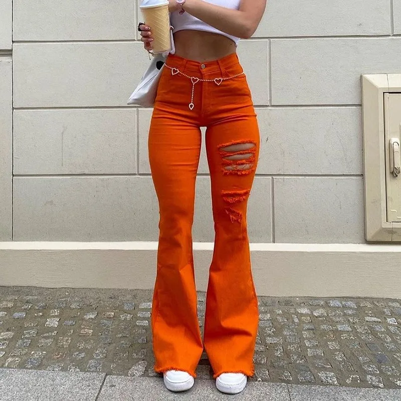 Y2k Flare Pants Pants For Girls Casual Mid Waist Pants 90S Hole Skinny Trousers Vintage Harajuku Brown Capris Women Streetwear
Y2k Flare Pants Pants For Girls Casual Mid Waist Pants 90S Hole Skinny Trousers Vintage Harajuku Brown Capris Women Streetwear