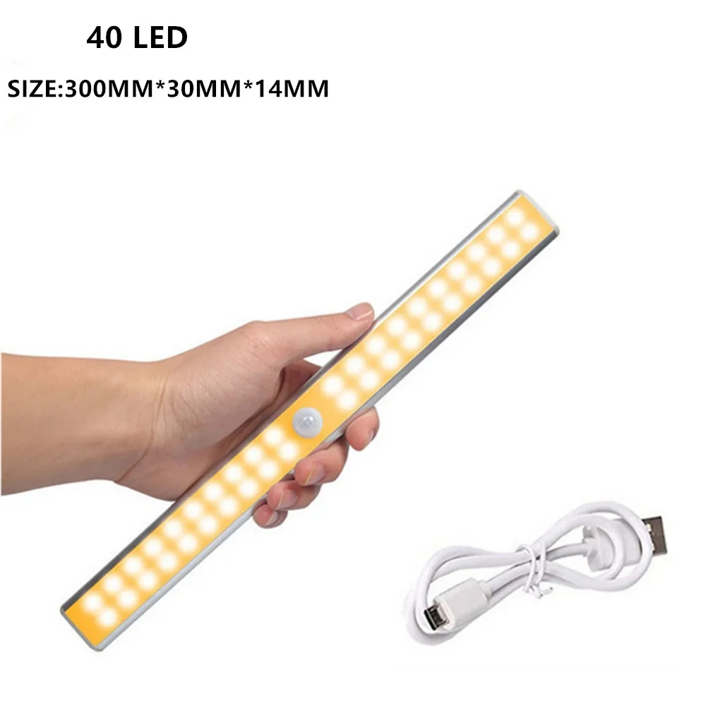 USB Rechargeable Sensor Cabinet Light 40 LED Motion Sensor Lights Magnetic Wireless Wall Lamp for Closet Wardrobe Kitchen
USB Rechargeable Sensor Cabinet Light 40 LED Motion Sensor Lights Magnetic Wireless Wall Lamp for Closet Wardrobe Kitchen