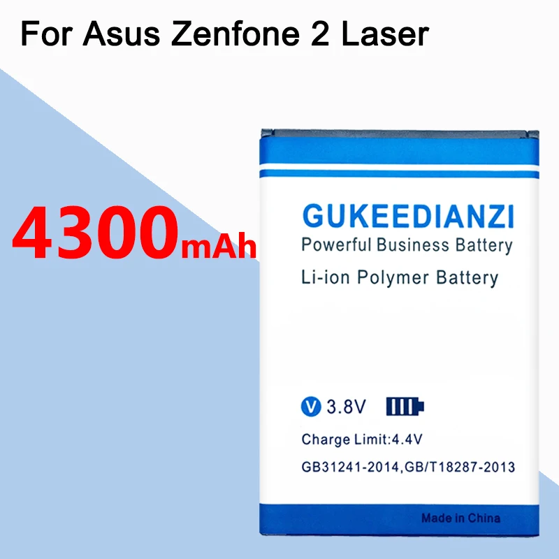 Сменный аккумулятор GUKEEDIANZI C11P1428 4300 мАч для Asus ZenFone 2 Laser ZE500KL ZE500KG Z00ED 5 " батарея