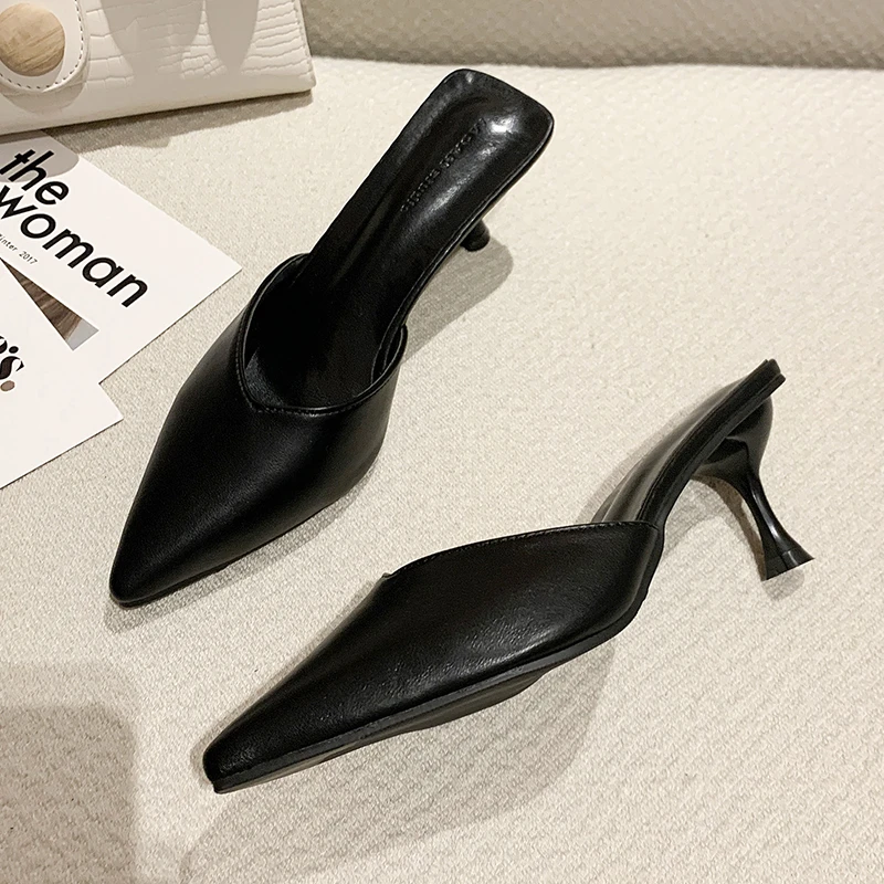 2021 New Fashion Mules Elegant Office Shoes Women Temperament High Heels Slip on Solid Color Slippers Comfortable Ladies Shoes
2021 New Fashion Mules Elegant Office Shoes Women Temperament High Heels Slip on Solid Color Slippers Comfortable Ladies Shoes
