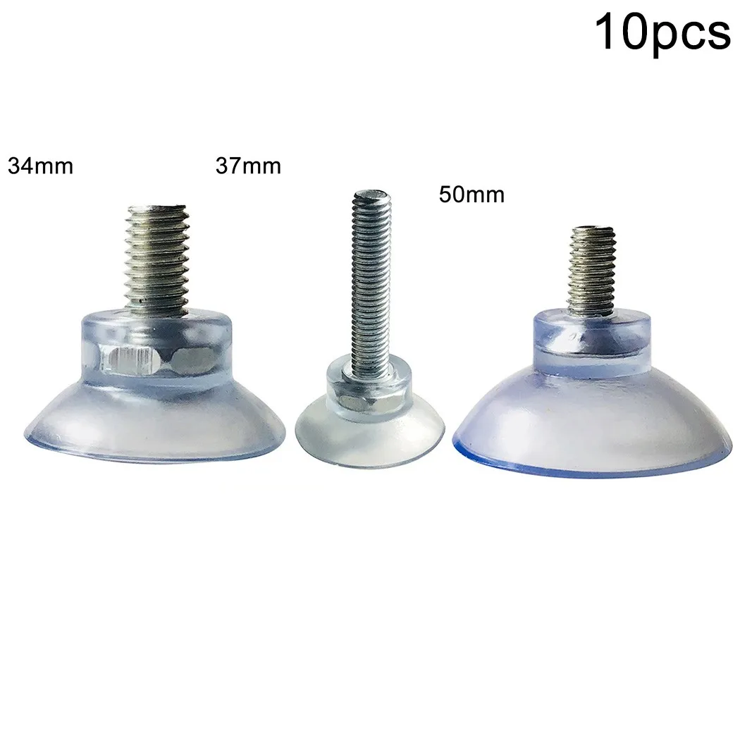 10 Pcs Suction Hooks 34mm/37mm/50mm Clear Nut PVC Pad Suckers Plastic Thumb Screw
10 Pcs Suction Hooks 34mm/37mm/50mm Clear Nut PVC Pad Suckers Plastic Thumb Screw