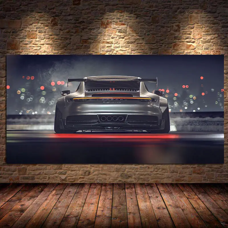 Modern Wall Art Canvas Painting Supercars 911 GT Bcak View Wall Pictures Silk Posters and Prints Living Room Home Decor Unframed
Modern Wall Art Canvas Painting Supercars 911 GT Bcak View Wall Pictures Silk Posters and Prints Living Room Home Decor Unframed