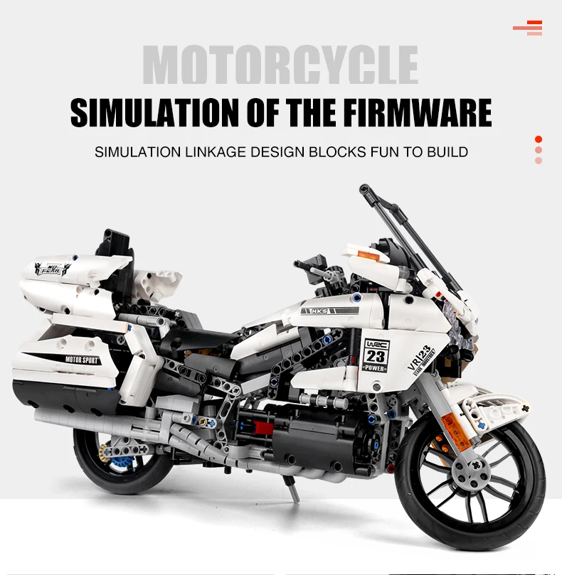 MOULD KING High-Tech Gold Wing GL1800 Motorcycle Building Blocks Car Assemble Bricks Kids Educational Toys Christmas Gifts
MOULD KING High-Tech Gold Wing GL1800 Motorcycle Building Blocks Car Assemble Bricks Kids Educational Toys Christmas Gifts