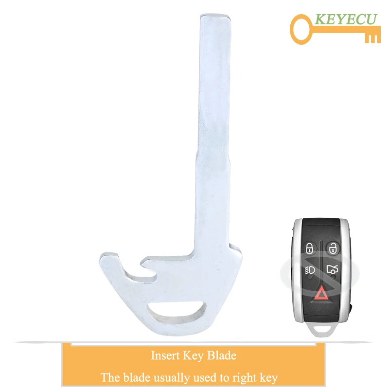 KEYECU ЗАМЕНА Smart Prox ключи режиссерский аварийный вставной ключа для Jaguar XK XKR XF XFR 2007