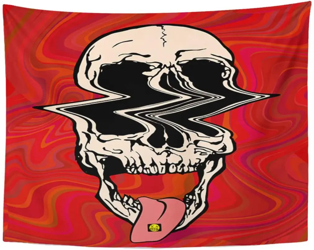 Tapestry Mandala Hippie Wall hangings Glitch Psychedelic Skull of On Acid Halloween Trip Home Decor Tapestries for Bedroom
Tapestry Mandala Hippie Wall hangings Glitch Psychedelic Skull of On Acid Halloween Trip Home Decor Tapestries for Bedroom