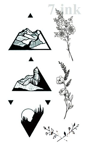 Waterproof Temporary Tattoo Sticker Mountain Bulb hill Triangle Fake Tatto Flash Tatoo Hand Back Foot for Girl Women Men Kids
Waterproof Temporary Tattoo Sticker Mountain Bulb hill Triangle Fake Tatto Flash Tatoo Hand Back Foot for Girl Women Men Kids