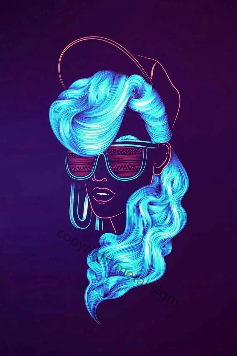 Неоновая металлическая жестяная вывеска в стиле ретро для девушек, жестяные таблички, Настенный декор, украшение для комнаты, неоновая выве...
Неоновая металлическая жестяная вывеска в стиле ретро для девушек, жестяные таблички, Настенный декор, украшение для комнаты, неоновая выве...