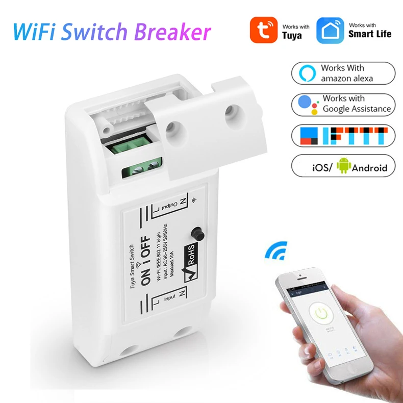 Умный дом, Wi-Fi, умный светильник коммутатор таймер выключателя Tuya Smart Life APP Беспроводной дистанционного Управление работает с Alexa Google Home 
Умный дом, Wi-Fi, умный светильник коммутатор таймер выключателя Tuya Smart Life APP Беспроводной дистанционного Управление работает с Alexa Google Home