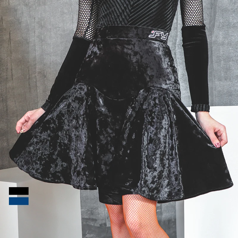 2022 New Latin Dance Skirt Female Dancing Practice Clothes Blue/Black Velvet Skirt Women Samba Salsa Cha Cha Costume Wear
2022 New Latin Dance Skirt Female Dancing Practice Clothes Blue/Black Velvet Skirt Women Samba Salsa Cha Cha Costume Wear