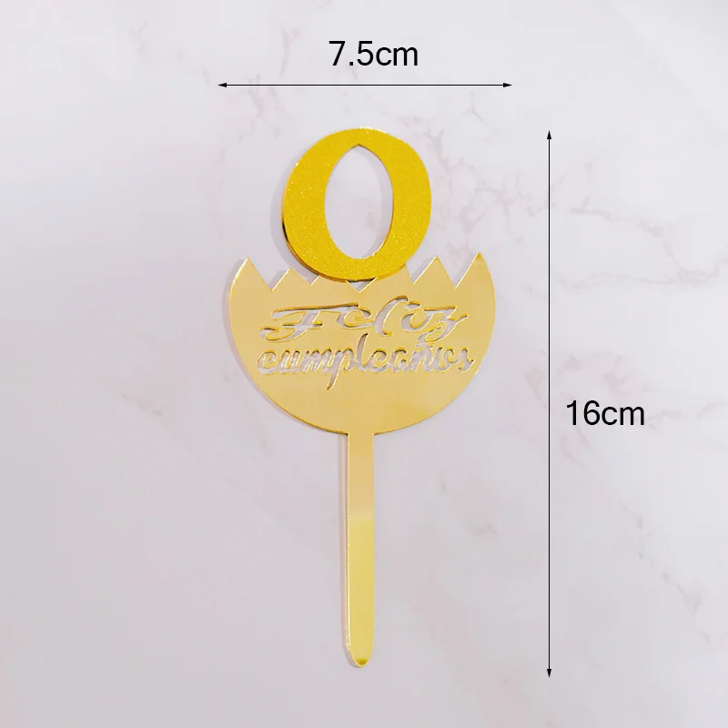 Spanish Happy Birthday Cake Topper Gold Numbers Feliz Cumpleanos Acrylic Cake Topper For Birthday Party Cake Decorations 16cm
Spanish Happy Birthday Cake Topper Gold Numbers Feliz Cumpleanos Acrylic Cake Topper For Birthday Party Cake Decorations 16cm