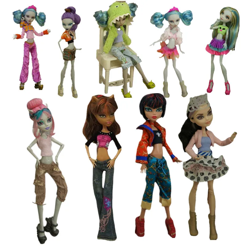 Fashion Bratz Doll Clothes Set Monstering High Outfits Top Pants Trousers For Ever After High Dress Gown 1/6 BJD Dolls Accessory
Fashion Bratz Doll Clothes Set Monstering High Outfits Top Pants Trousers For Ever After High Dress Gown 1/6 BJD Dolls Accessory
