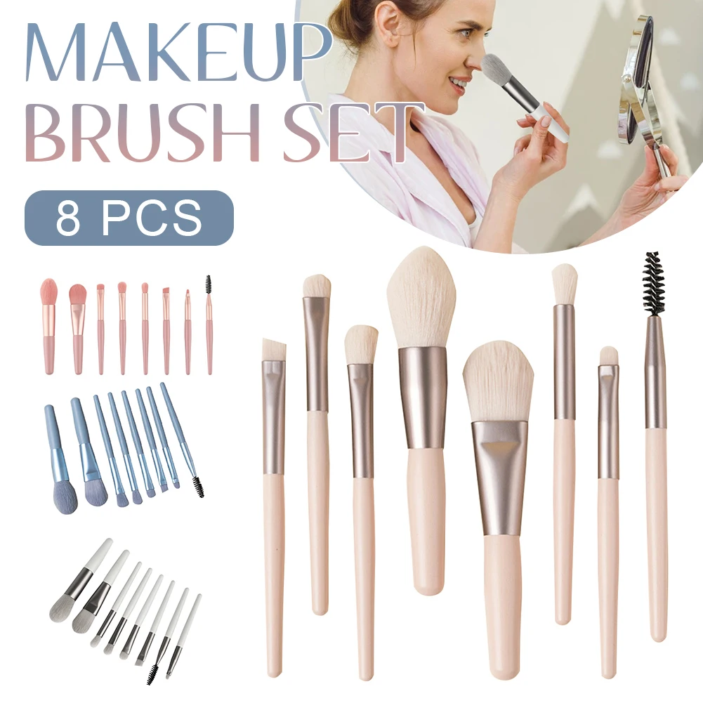 Hot Sale 8PCS Makeup Brush Set Eyebrow Eye Shadow Blush Foundation Brush No Shedding Dense Bristles Makeup Tool Makeup Brushes
Hot Sale 8PCS Makeup Brush Set Eyebrow Eye Shadow Blush Foundation Brush No Shedding Dense Bristles Makeup Tool Makeup Brushes