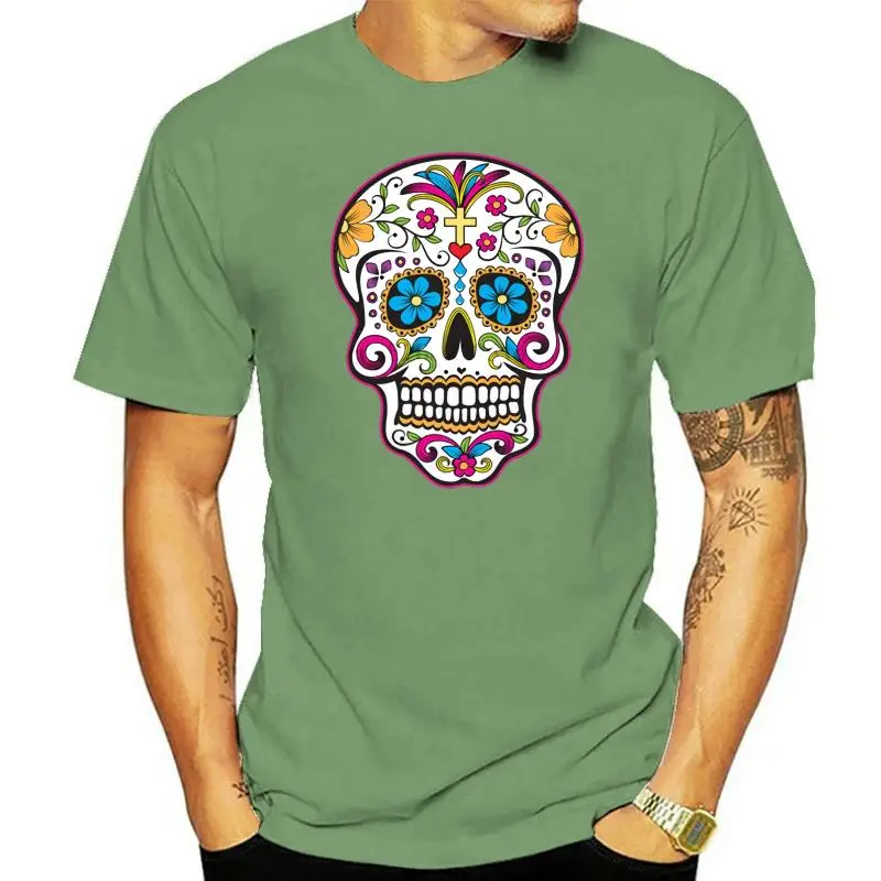 2022 Latest popular T Shirt Mexican Sugar Skull Men T-shirt Charismatic guy O-Neck Short Sleeves 100%cotton cozy shirt 
2022 Latest popular T Shirt Mexican Sugar Skull Men T-shirt Charismatic guy O-Neck Short Sleeves 100%cotton cozy shirt