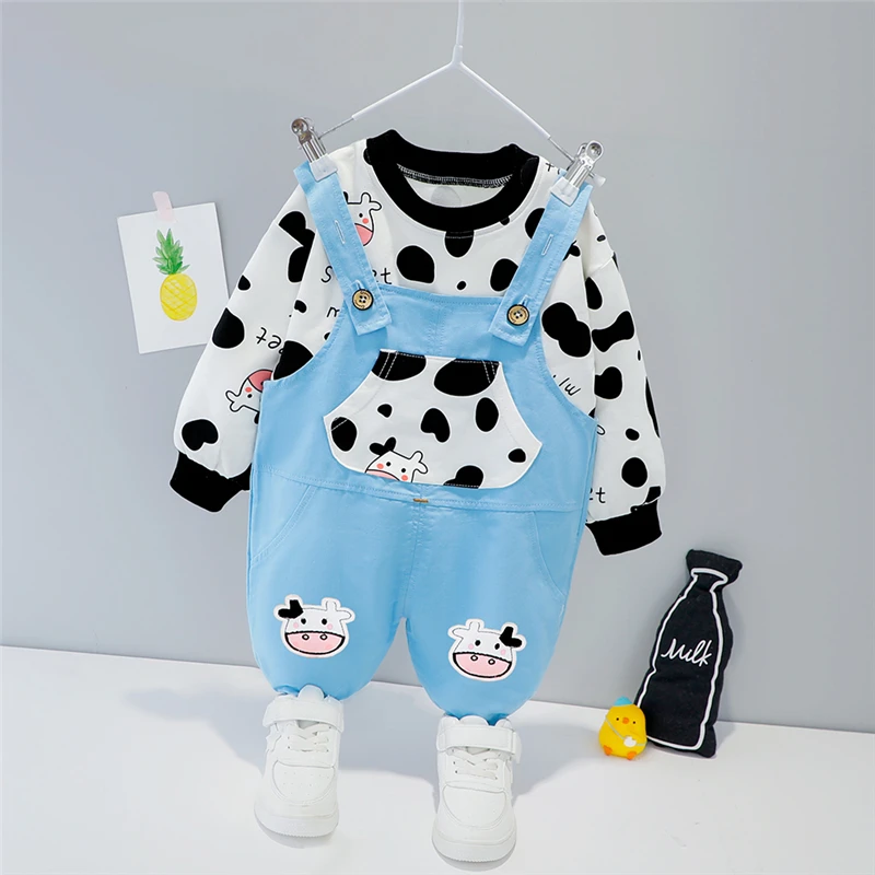Spring Autumn Baby Boys Girls Clothing Sets Cartoon T Shirt Overalls Outdoor Toddler Infant Children Kids Casual Clothes
Spring Autumn Baby Boys Girls Clothing Sets Cartoon T Shirt Overalls Outdoor Toddler Infant Children Kids Casual Clothes