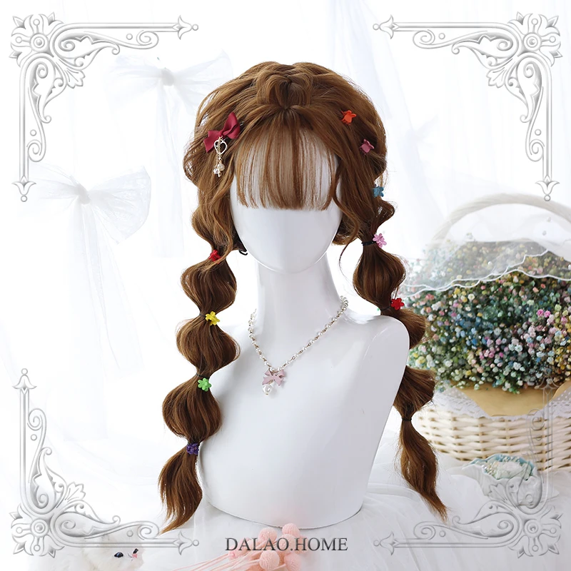 High Quality Harajuku Soft Girl Lolita Multi color Water Ripple Long Curly Wig 
High Quality Harajuku Soft Girl Lolita Multi color Water Ripple Long Curly Wig