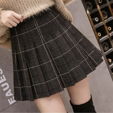 Autumn/winter skirt female pleated skirt college high-waisted fashion big size skirt beautiful skirt 
Autumn/winter skirt female pleated skirt college high-waisted fashion big size skirt beautiful skirt