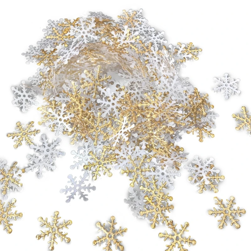 300pcs/bag Christmas Snowflakes Confetti Artificial Snow Xmas Tree Ornaments Decorations for Home Party Wedding Decor
300pcs/bag Christmas Snowflakes Confetti Artificial Snow Xmas Tree Ornaments Decorations for Home Party Wedding Decor