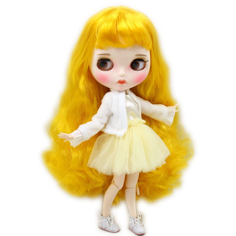 ICY DBS Blyth Doll No.BL3038 Yellow hair Carved lips Matte customized face Joint body 1/6 bjd
ICY DBS Blyth Doll No.BL3038 Yellow hair Carved lips Matte customized face Joint body 1/6 bjd