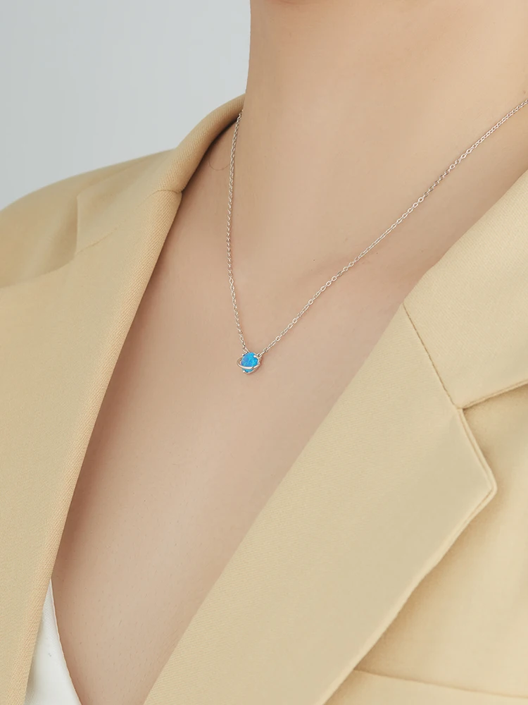 INALIS S925 Sterling Silver Necklace For Women Blue Planet Pendent Necklace Beautiful Small Globe Life Joy Gifts Fine Jewelry
INALIS S925 Sterling Silver Necklace For Women Blue Planet Pendent Necklace Beautiful Small Globe Life Joy Gifts Fine Jewelry